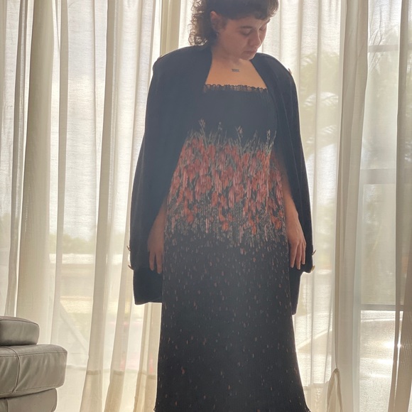 Vintage Sunray pleated cdress w/ spaghetti straps - Picture 12 of 16